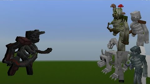 MUTANT WITHER SKELETON (Mutant more) vs 5 mutant skeleton (mutant creatures bedrock+battle mutants)