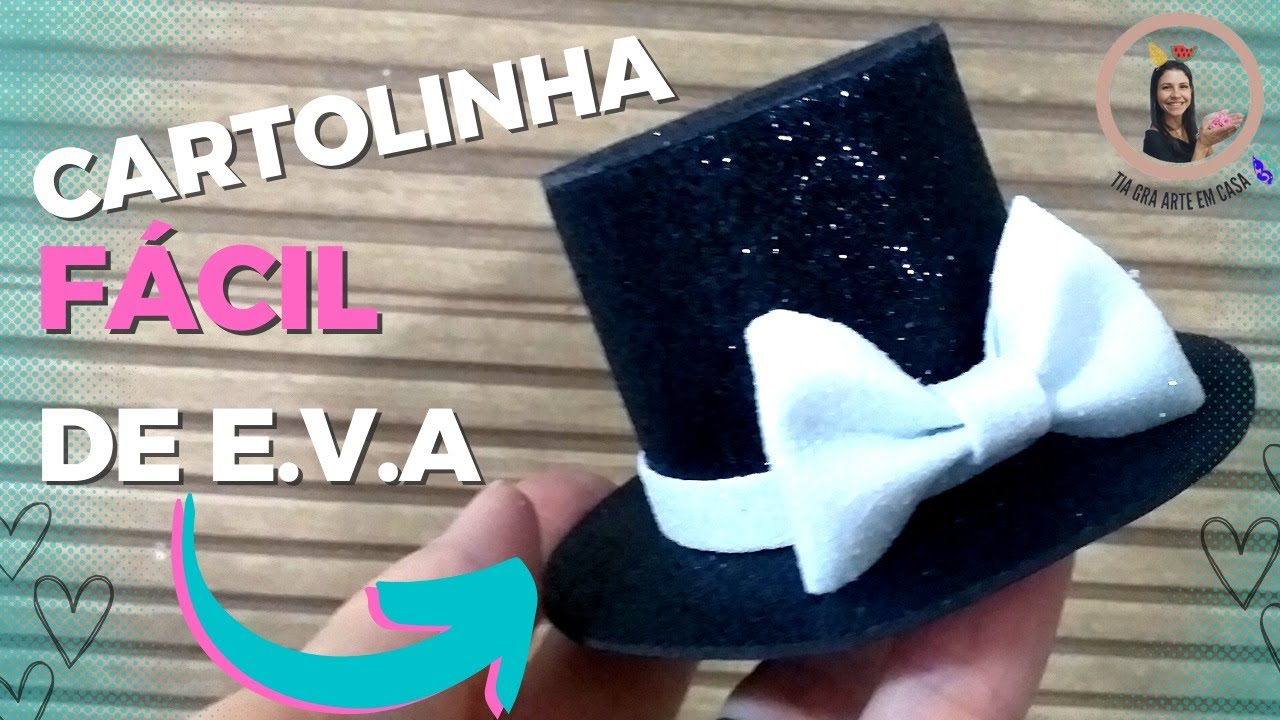 Cartolinha de eva simples e fácil | com bico de pato | Com Molde. - YouTube
