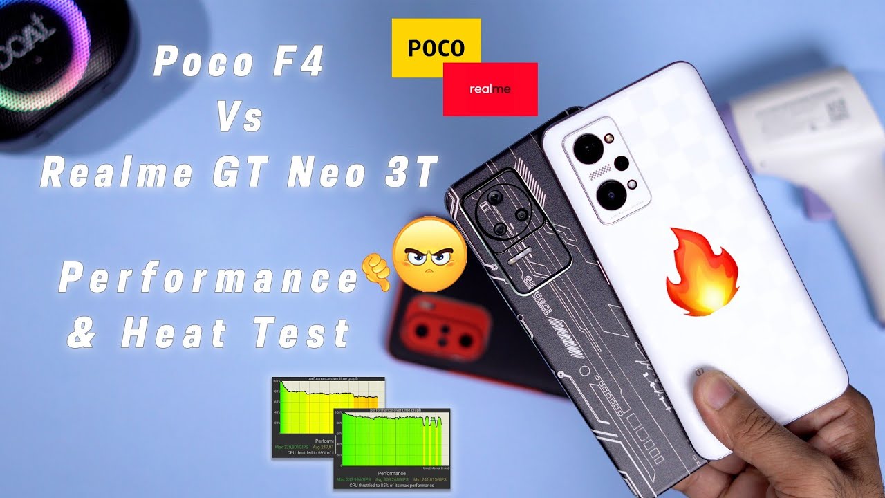 Poco F4 Vs Realme Gt Neo 3T Performance & Heat Test 🔥 | Realme Ui Vs MIUI , Sd870 Power