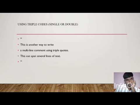 COMMENTS IN PYTHON LIKE SINGLE LINE COMMENTS MULTI LINE COMMENTS & DOCSTRINGS