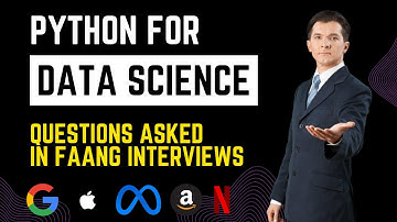 FAANG Job Series: Learn Python Concepts with Questions - Google Interview | Python for Data Science