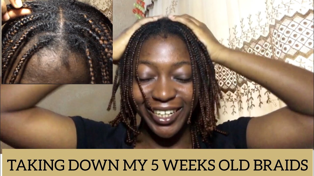  How to PROPERLY remove KNOTLESS BRAIDS with no BREAKAGE | Only one ...