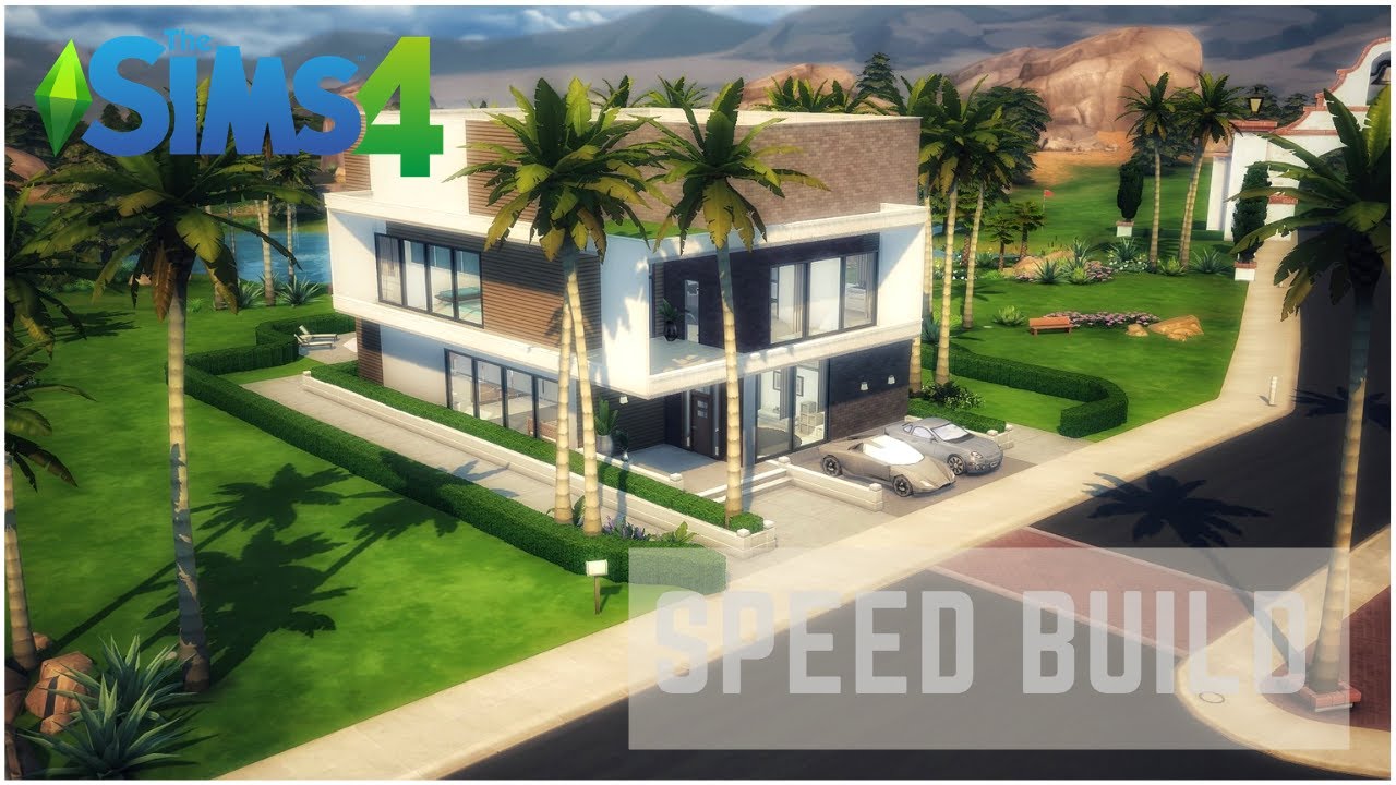 Contemporary Villa | Sims 4 | Speed build | Basegame & NO CC |