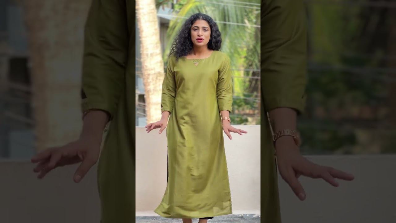 Dark Olive Green Semi- Silk Kurta  PRODUCT CODE -SV163 #fashion #trending  #ahambotique #stlye 