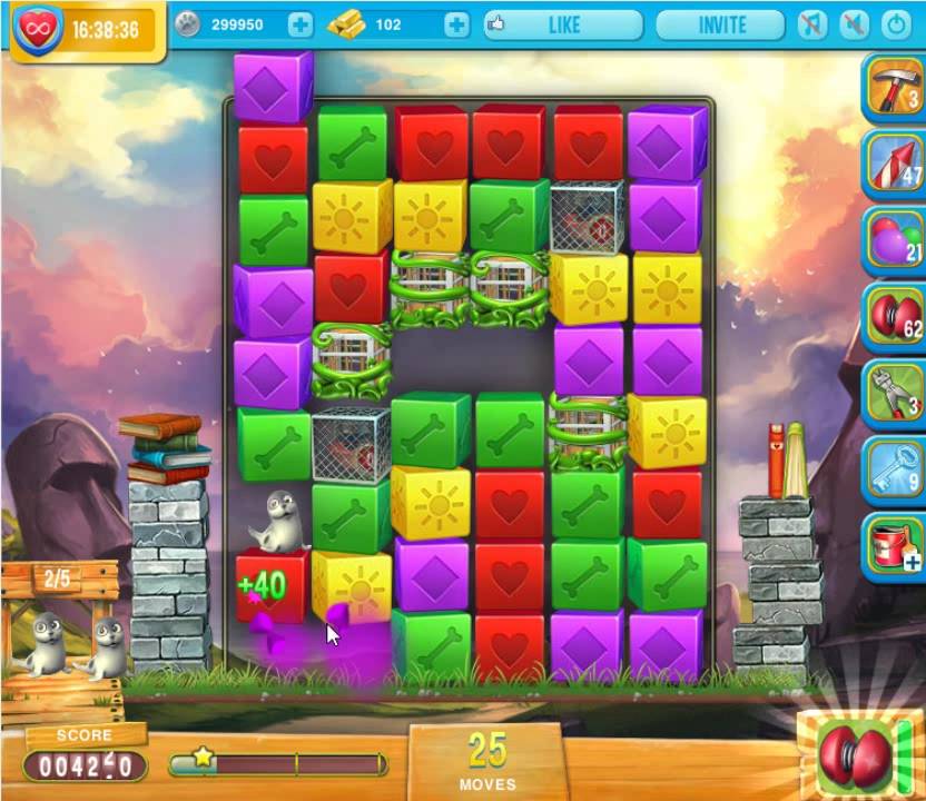 Pet Rescue Saga level 1255 no boosters 😈 ►TOBIAS DEAMON◄