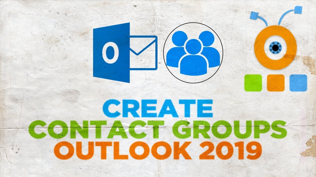 How To Create Contact Groups In Outlook 2019 YouTube