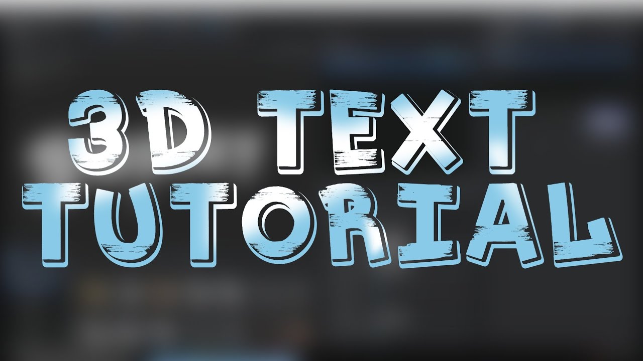Minecraft 3D Text Tutorial [AE] (German) - YouTube