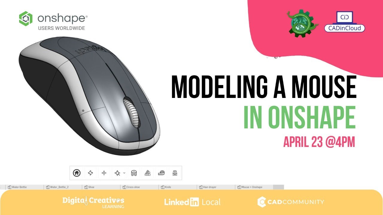 Modeling a Mouse in Onshape - YouTube