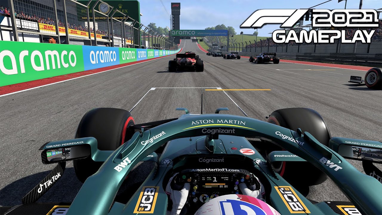 F1 2021 gameplay | Sebastian Vettel in Aston Martin at COTA (USA GP 2021)