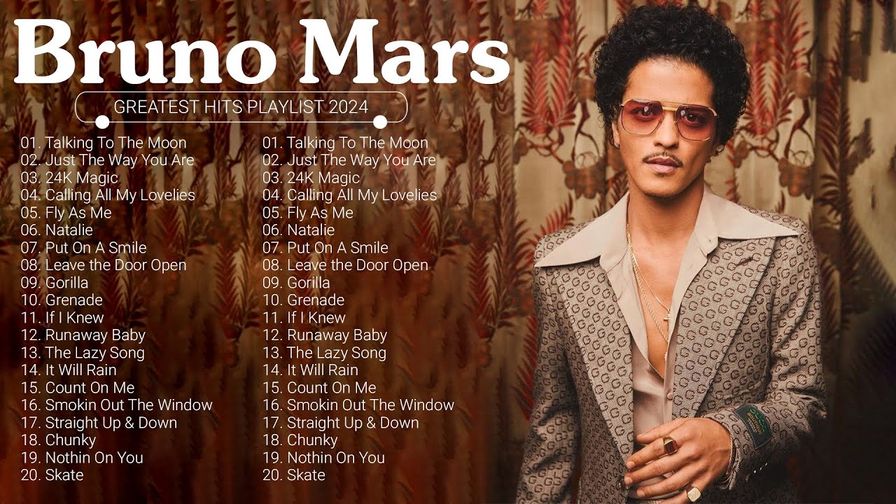 Bruno Mars Greatest Hits Full Album 2024 🎸 Bruno Mars Best Songs