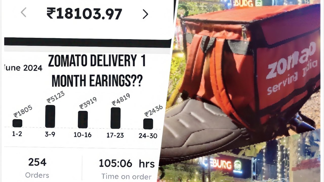Zomato part-time 1 month earnings സൊമാറ്റോ ഡെലിവറി വരുമാനം?