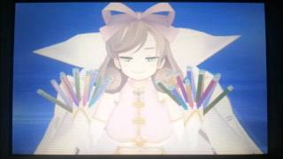 閃乱カグラ アンリミテッドヴァーサス （春花） 箔押しサイン 豊口めぐみ 閃乱カグラPEACH BEACH SPLASH」出演声優陣直筆サイン色紙