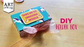 DIY Folder Box | Stationary Box Design | Creative Desk Organizer | Back to school Idea | Paper Craft