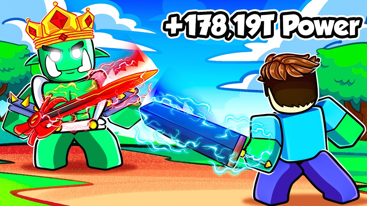 Upgrading NOOB to GOD WEAPON in ROBLOX