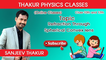 Refraction Through Spherical Convex Lens | THAKUR PHYSICS CLASSES | SANJEEV THAKUR