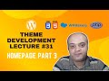 WordPress Theme Development using WPBakery Page Builder #31: Homepage Part 3