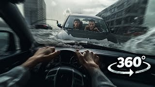 360° AFTER YOU DIE 2 - Car Chase in the Flood VR 360 Video 4k ultra hd