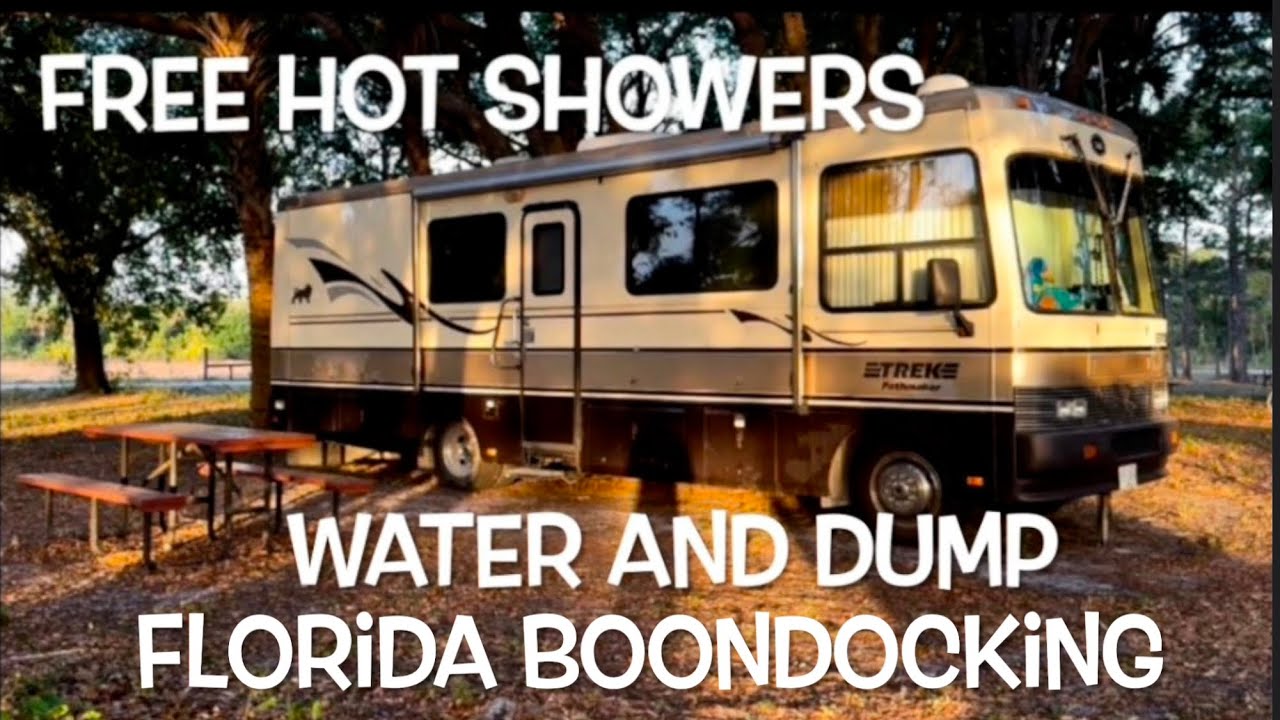 DuPuis Campground Walk Through Free Hot Showers, Dump, Water In