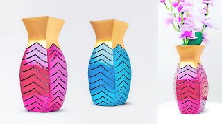 Origami Paper Flower Vase White Cement Craft White Cement Art And Craft