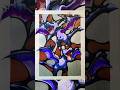 Dibujo de Aerodactyl y Mega Aerodactyl de Pokémon. #dibujo #arte #art #pokemon