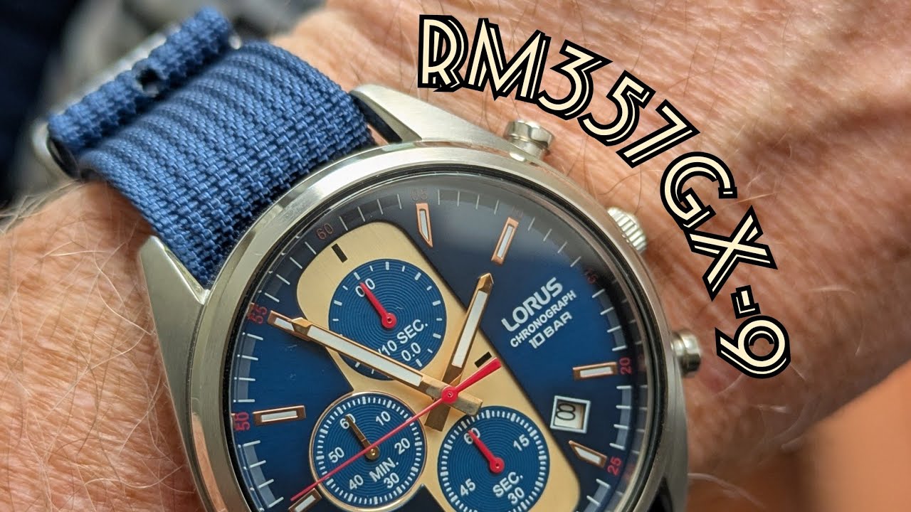 Lorus chronograph RM357GX-9 - YouTube