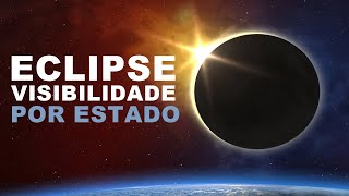 Eclipse Solar de 14 de Outubro - Visibilidade e Duração em Todos os Estados