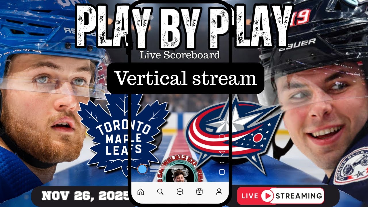 Vertical LIVE: Toronto Maple Leafs vs Columbus Blue Jackets NHL Play by Play & Reactions!