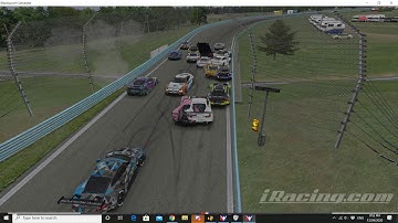 iRacing big crash track blocked was AMF race in the Fishy Motorsport BMW GTE