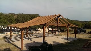 Timber Frame Pavilion Time Lapse