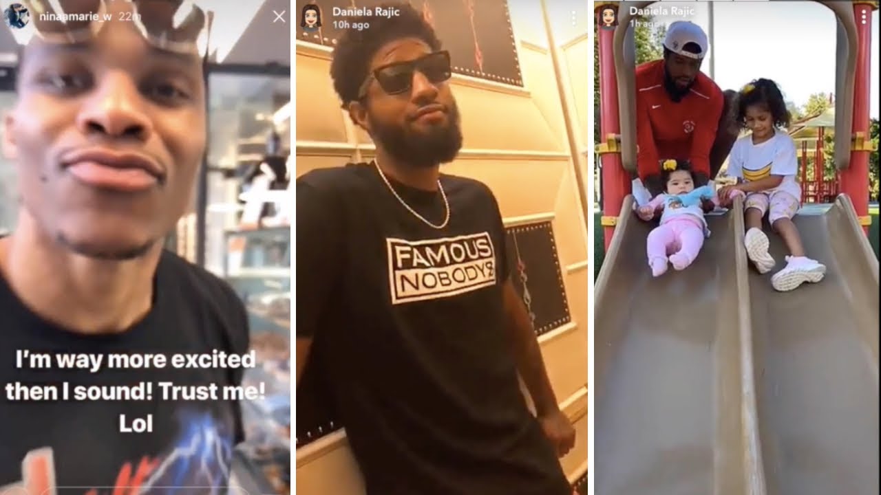 Russell Westbrook Buys Donuts Shows His Wife Some Love Paul George With The Swagger With Family Youtube