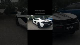 Hey may be rich from a course, but he’s in a McLaren and your not. #oneday #mclaren #supercar #650s