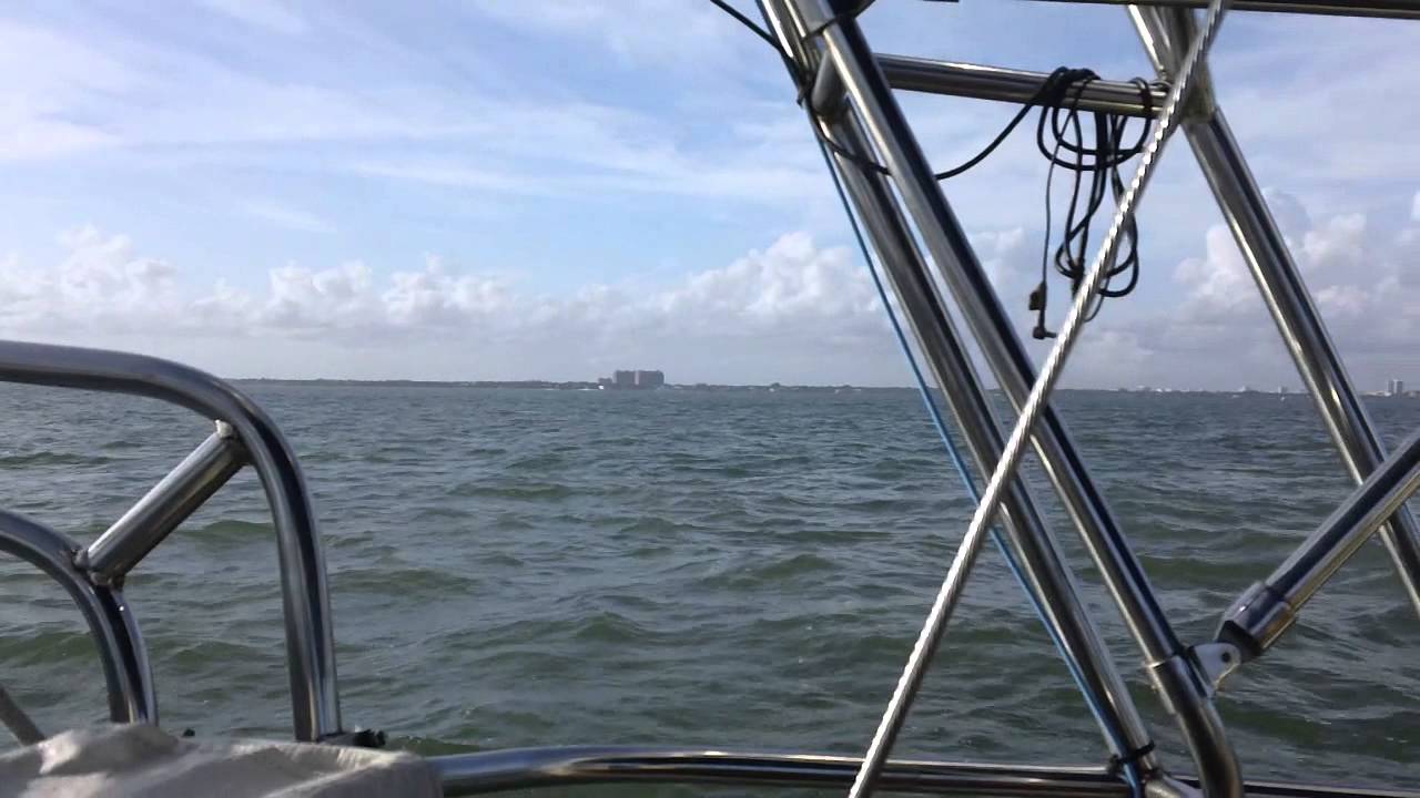 Sailing Key Biscayne in our Island Packet 35 YouTube