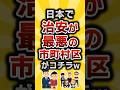 【2ch有益スレ】日本で治安が最悪の市町村区がコチラw #2ch有益スレ #shorts vol.382