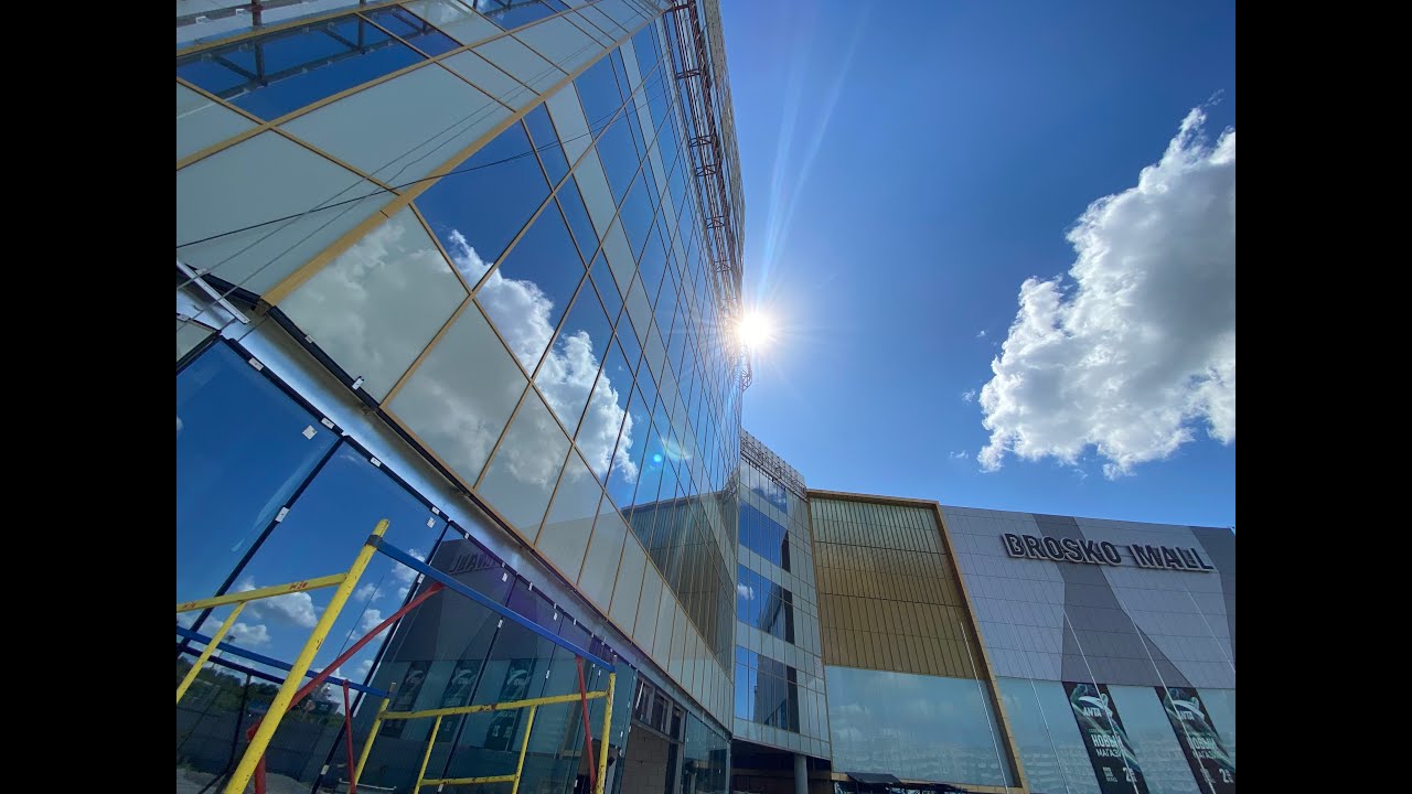 Фасадные работы БРОСКО МОЛЛ - YouTube