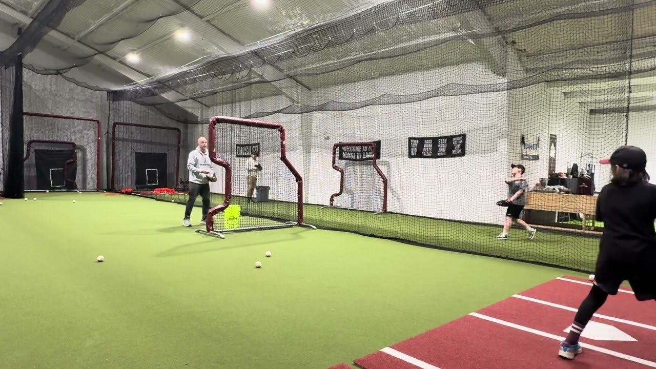 Henry hitting tanks at the shop. 