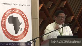 Joseph Agbakoba: «Cultural Hybridity, Philosophy and Development in Africa».