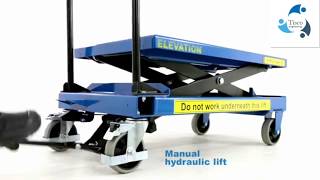iNTRODUCING Scissors Lifting Trolley #scissorslifttrolley lift Trolleys and hydraulic lifter Truck