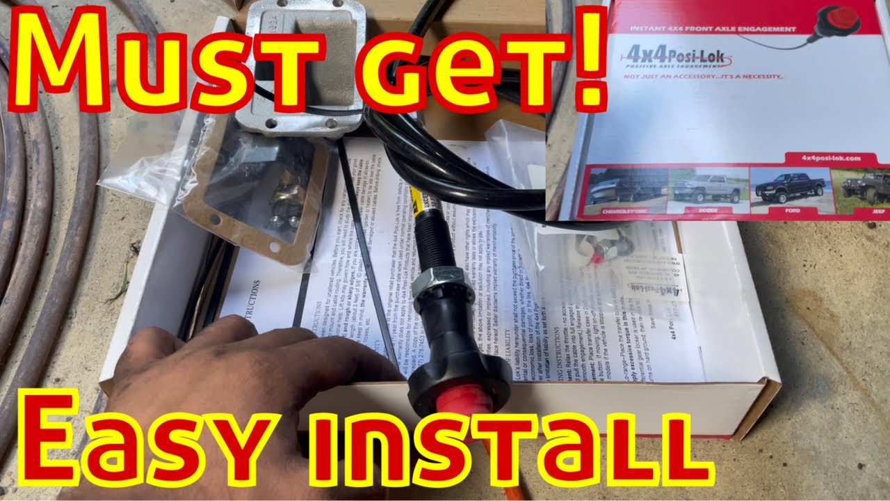 How to install bypass 4x4 actuator (posi lock) on 2g Dodge Ram YouTube