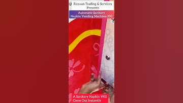 Automatic(200 Pads)Sanitary Napkin Vending Machine|#rayaantrading  #naaree #napkin #vendingmachine