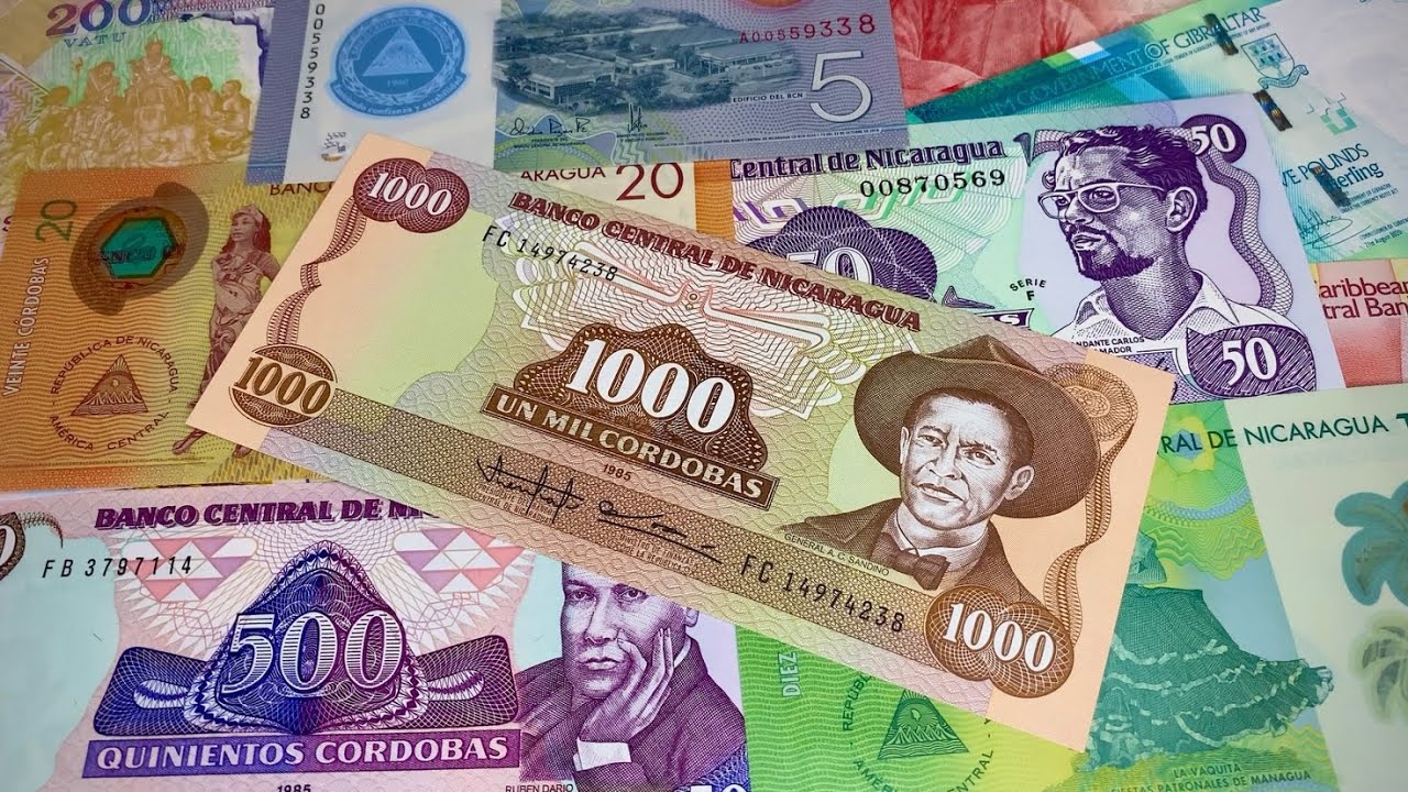 ✅ AMAZING MONEY WORLD: NICARAGUA Banknotes! 🇳🇮☀️🌎