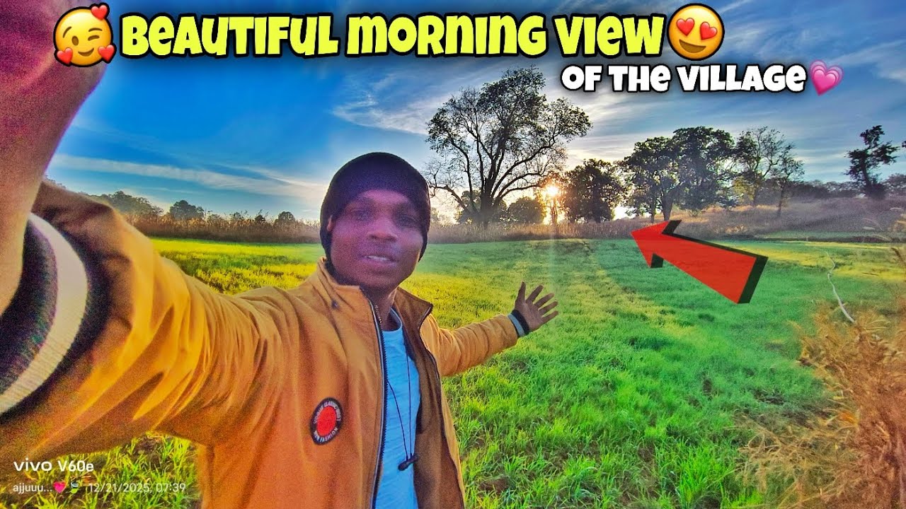 Beautiful morning view of the village...!!😍