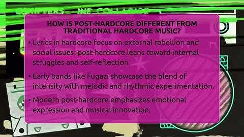 How Is Post-Hardcore Different From Traditional Hardcore Music? - Alt Scene Guru
