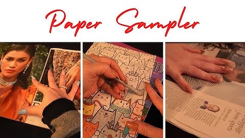2 Hours of Paper ASMR - December Paper Sampler - Sleep, Study & Relaxation - No Talking