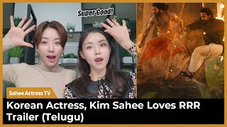 (English subs)RRR Trailer REACTION by Actress | NTR,Ram Charan, Ajay Devgn,Alia Bhatt | SS Rajamouli