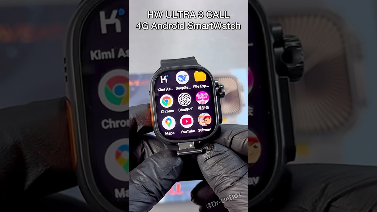 HW ULTRA 3 CALL 4G Android Smart Watch with SimCard & Camera 