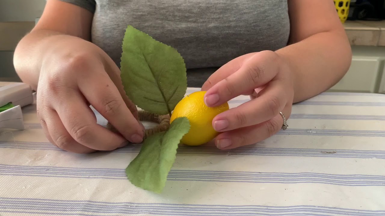 DOLLAR TREE Lemon Napkin Rings YouTube