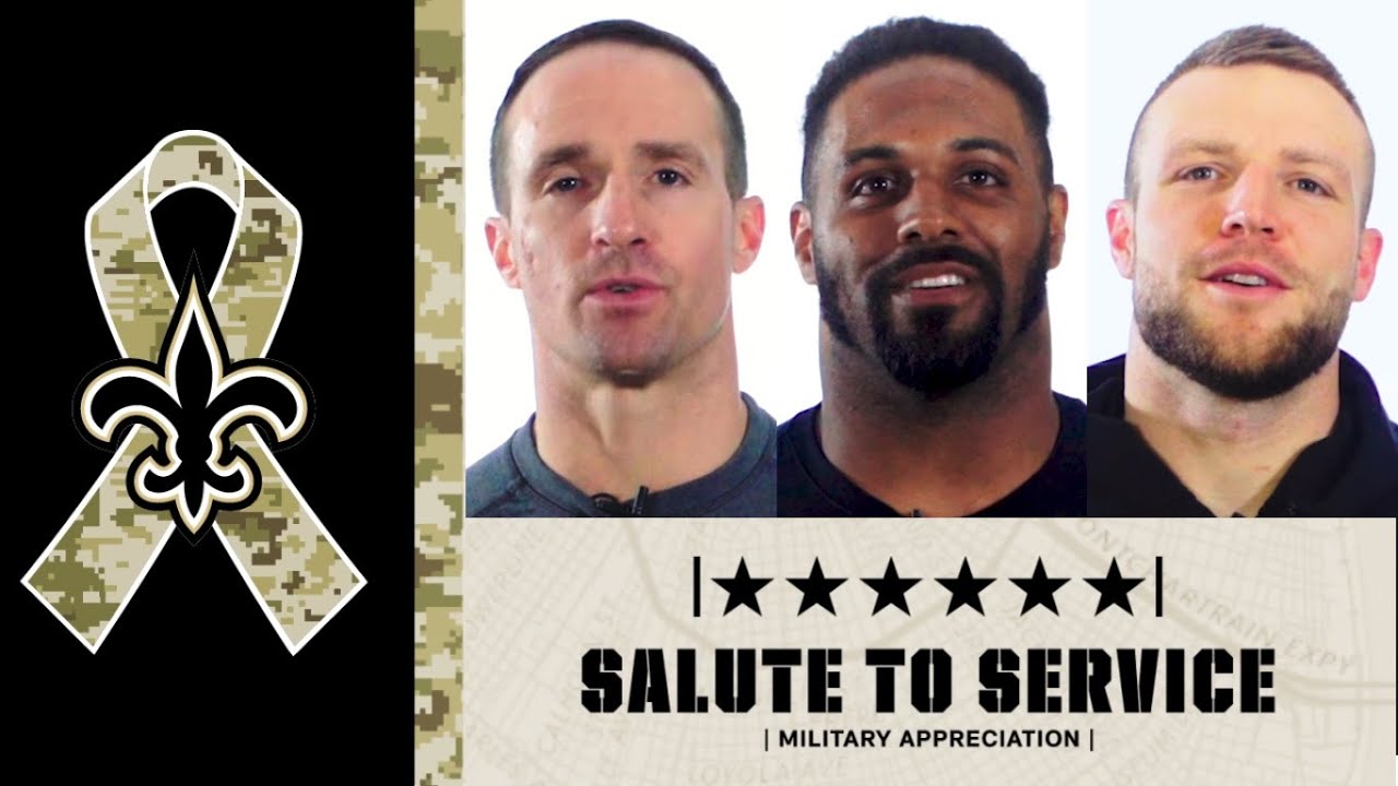 New Orleans Saints Salute to Service on Veteran's Day 