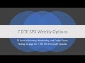 7 DTE Weekly Options Put Credit Spreads Data Research