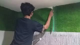 Cara Memasang Rumput Sintetis Di Carport dan Teras Depan Rumah