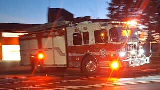 Abbotsford Fire Rescue Service Engine 1 & BCAS BLS Unit 63969 Responding
